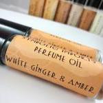 White Ginger And Amber Perfume Oil - Roll On..
